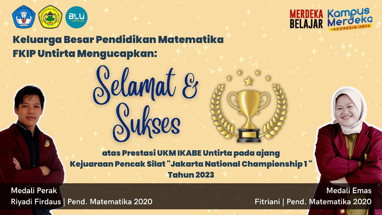 Mahasiswa/i Pendidikan Matematika meraih Medali pada Kejuaraan Pencak Silat “Jakarta National Championship 1” tahun 2023